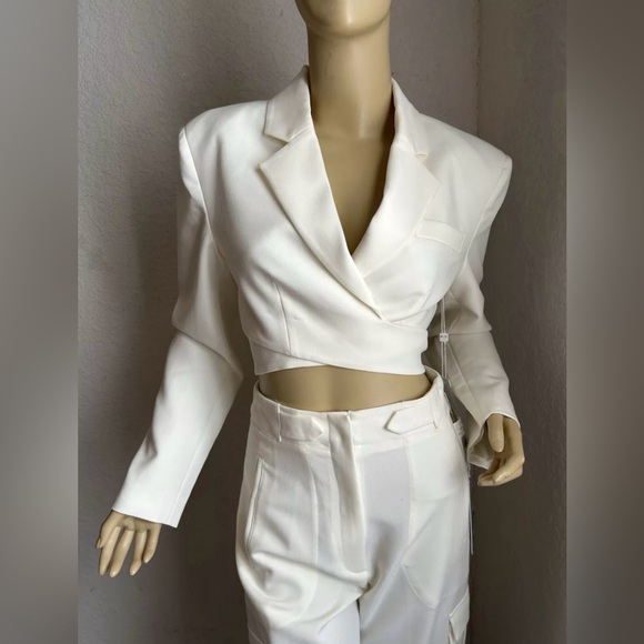 NWT Ronny Kobo Zuna Jacket in Ivory, Size Small, MSRP $378 - Picture 7 of 13